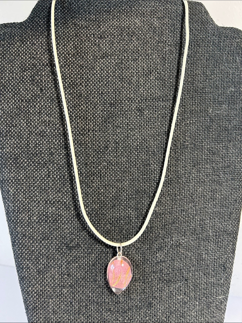 Pink Teardrop Pendant Necklace - Women Jewelry